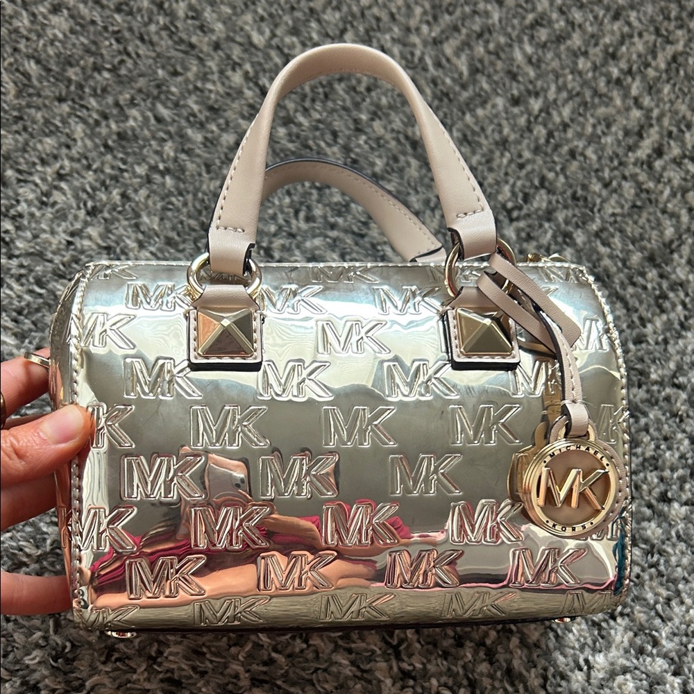 Michael Kors Gold Patent Grayson Mini